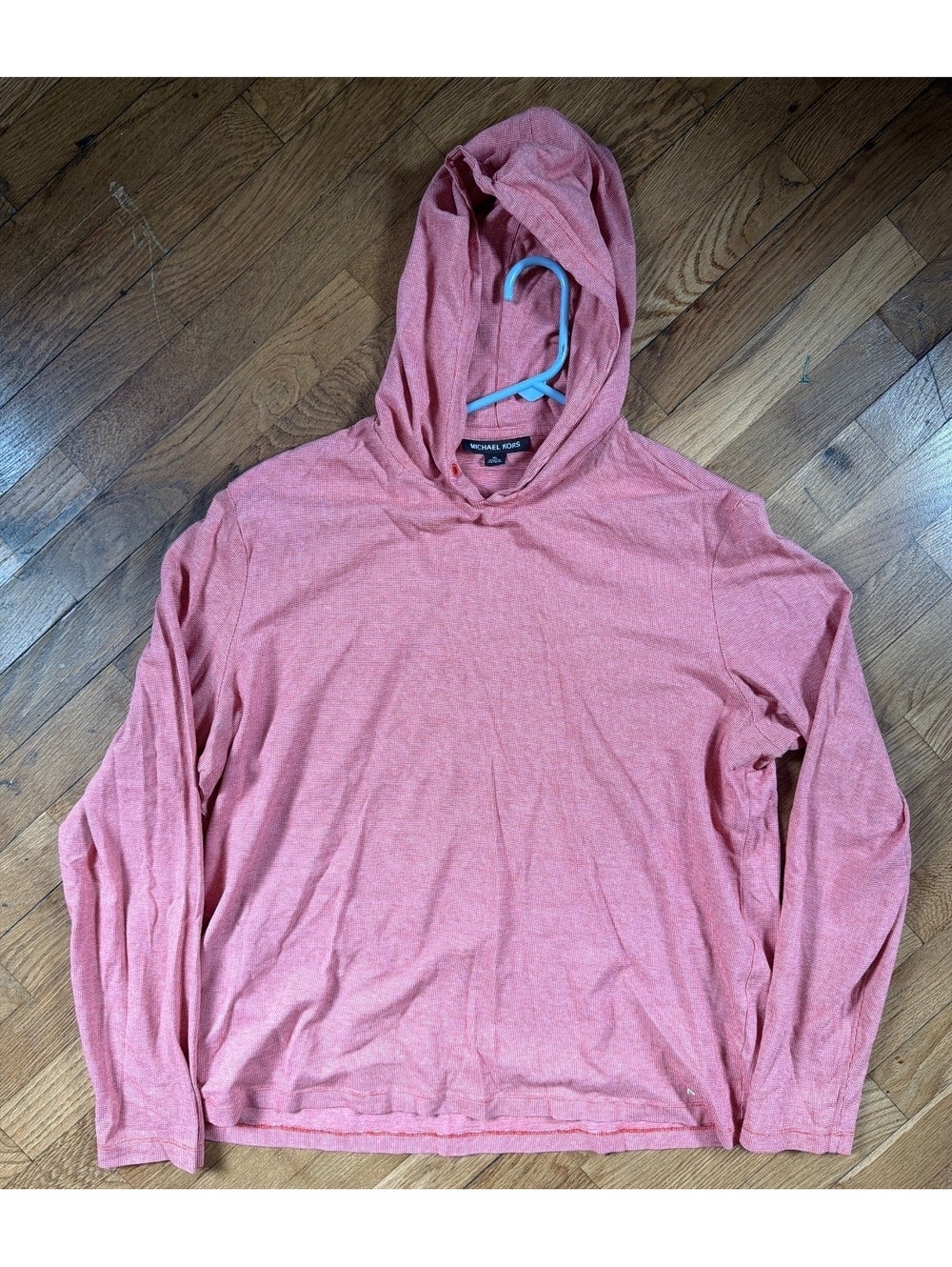 XL - Men - Michael Kors Pink Hooded Long Sleeve